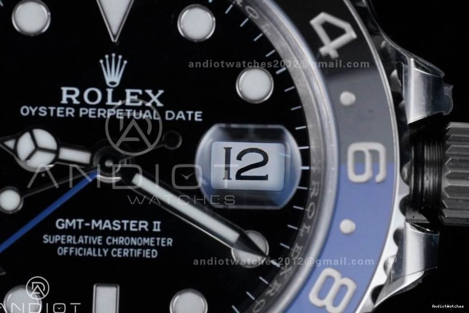 Best New 126710 On Batman Edition GMT ARF 904L V Master II Bracelet BLNR SS Oyster 1:1 851 Sleek SH3285 0801